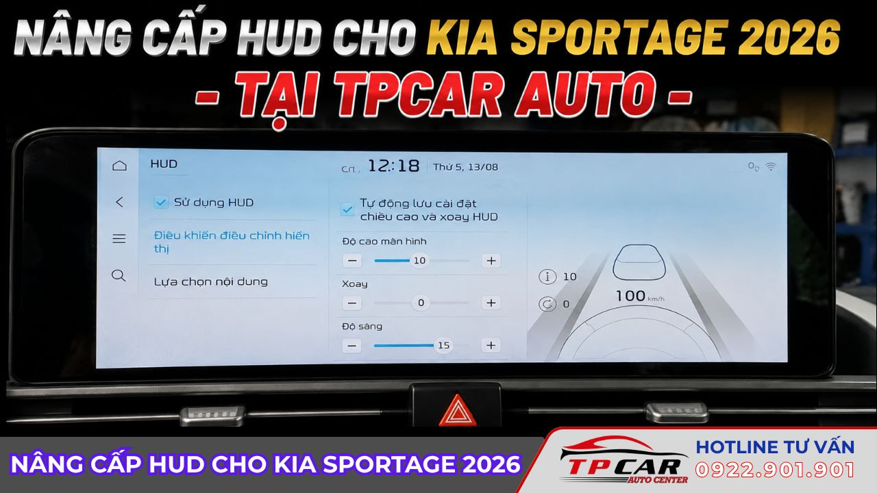 nâng cấp HUD cho kia sportage 2026