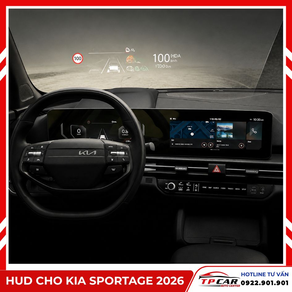 nâng cấp HUD cho kia sportage 2026
