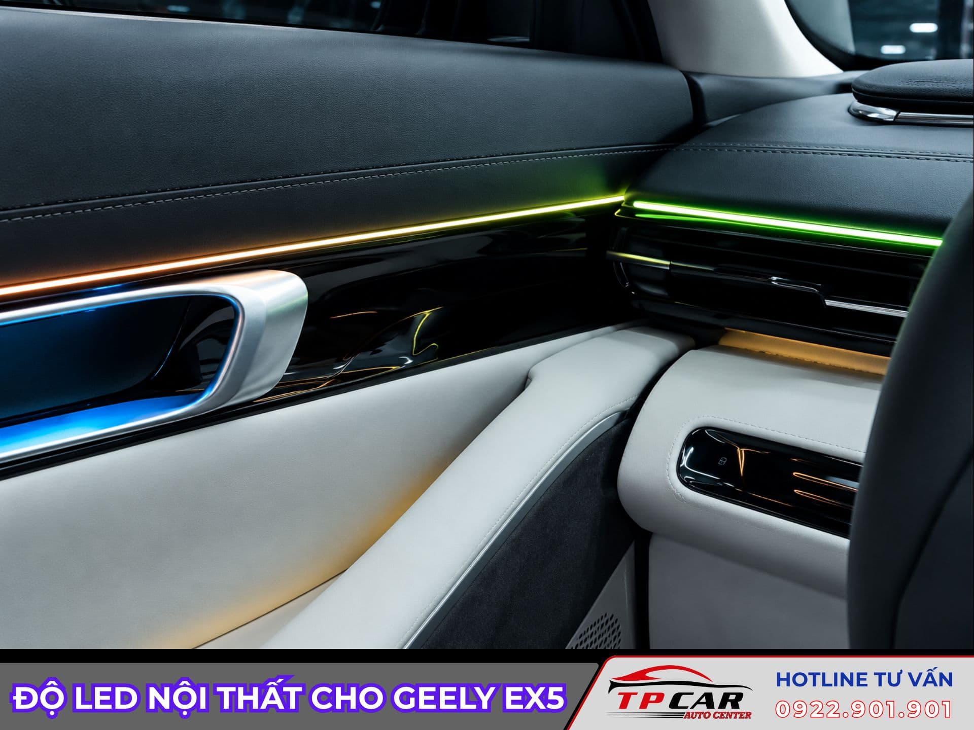 độ led nội thất geely ex5