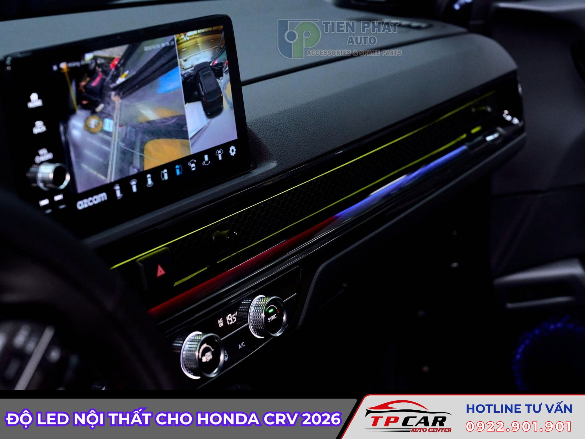 độ led nội thất cho honda crv 2026