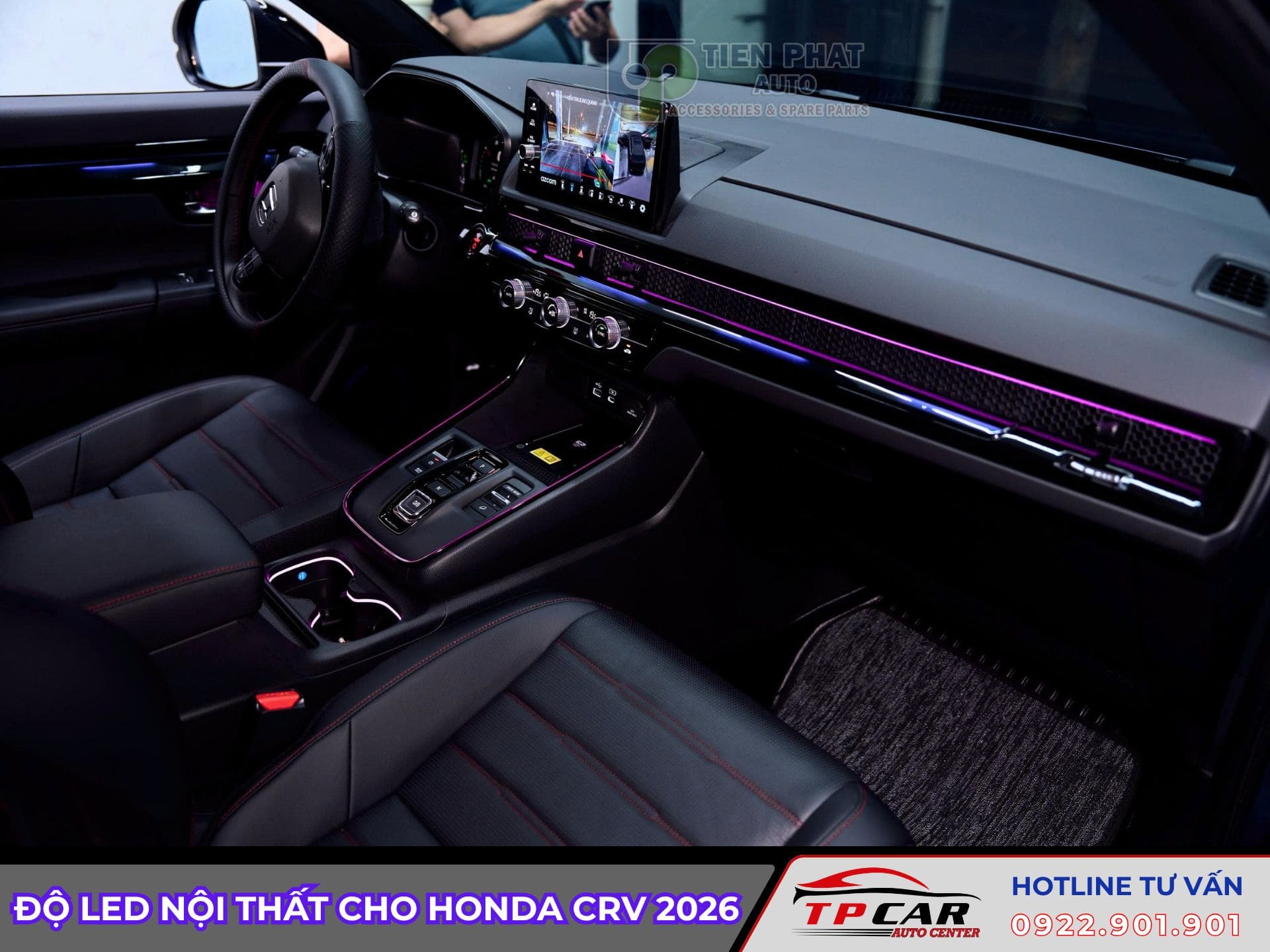 độ led nội thất cho honda crv 2026