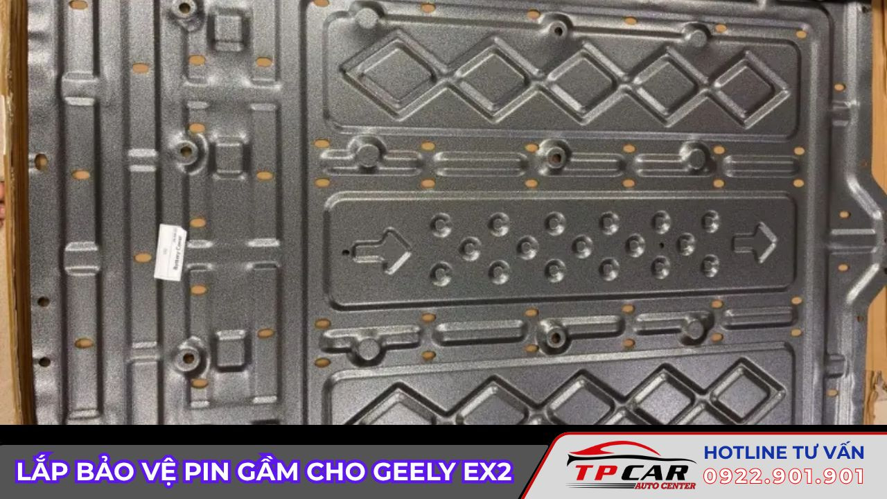 lắp ốp bảo vệ pin gầm geely ex2